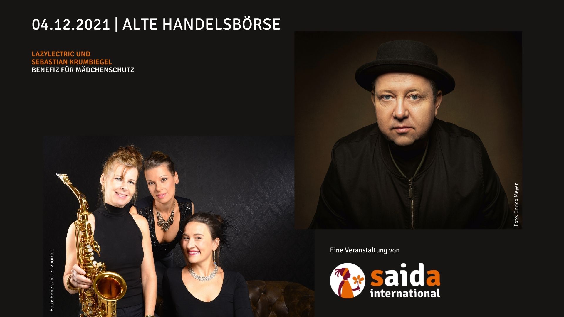 Benefizkonzert für Mädchenschutz - mit Sebastian Krumbiegel und Lazylectric Beratungsstelle Genitalverstümmelung