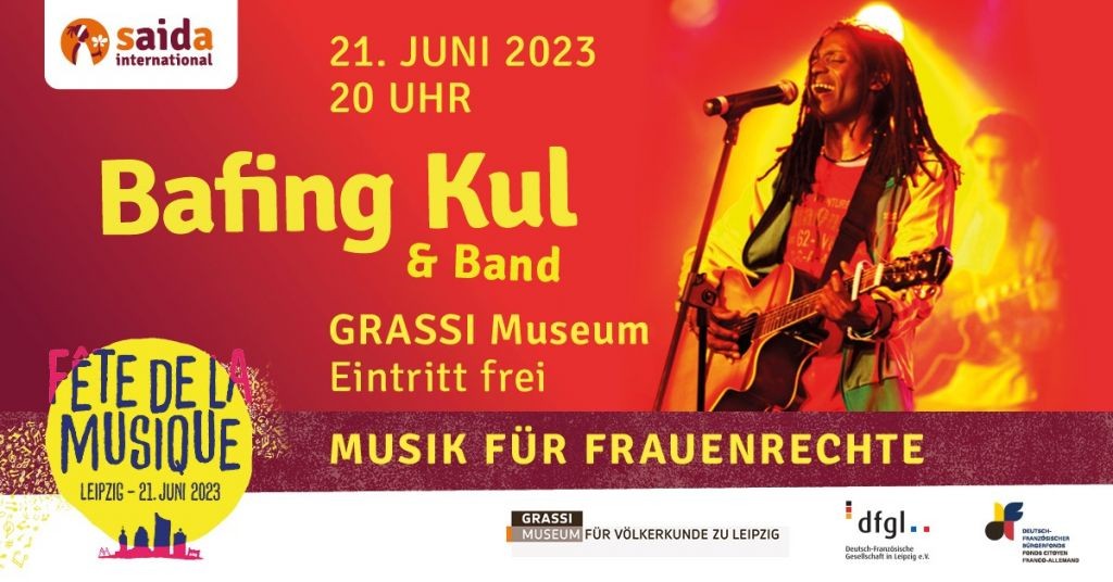 SAIDA präsentiert Bafing Kul & Band auf der Fête de la musique 2023 in Leipzig